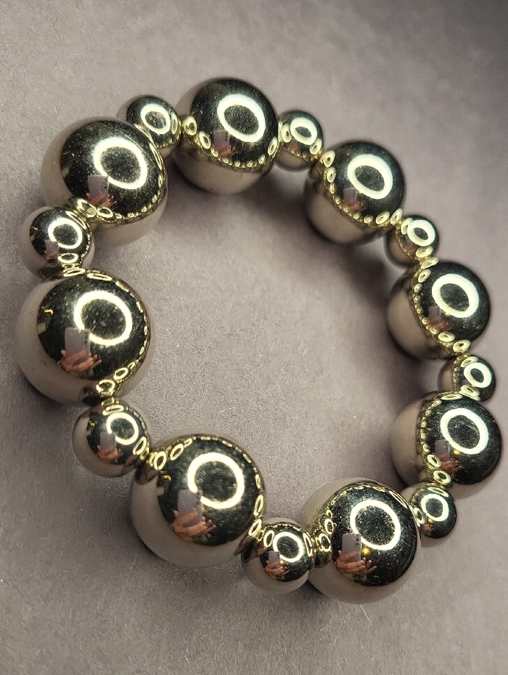 Silver Beaded Bracelet